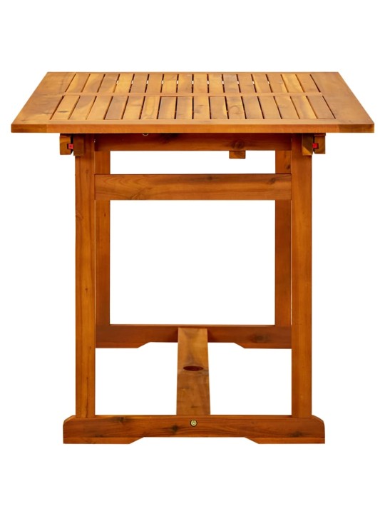 Sodo valgomojo stalas, (120–170)x80x75cm, akacijos masyvas