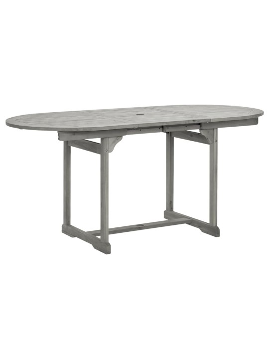 Sodo valgomojo stalas, (120–170)x80x75cm, akacijos masyvas