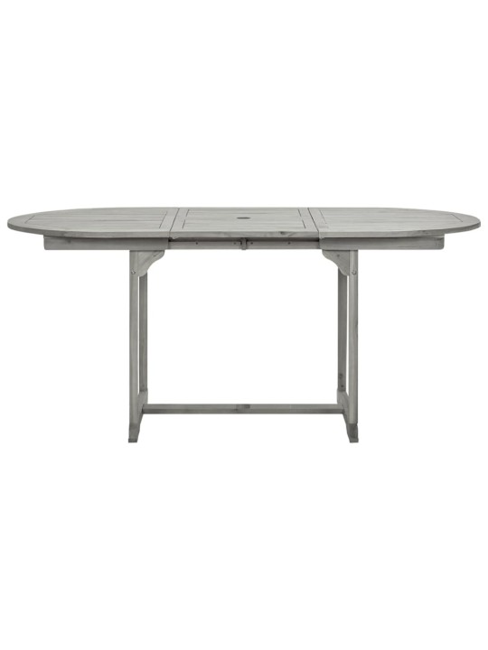 Sodo valgomojo stalas, (120–170)x80x75cm, akacijos masyvas
