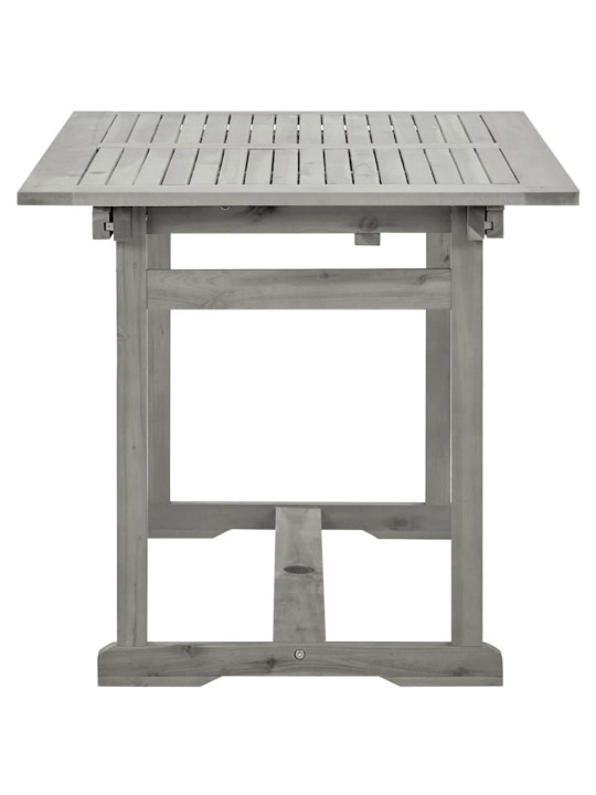 Sodo valgomojo stalas, (120–170)x80x75cm, akacijos masyvas