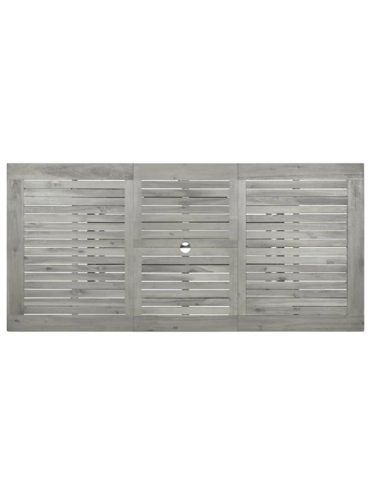 Sodo valgomojo stalas, (120–170)x80x75cm, akacijos masyvas