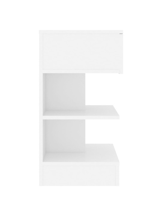 Naktinė spintelė, baltos spalvos, 40x35x65cm, MDP