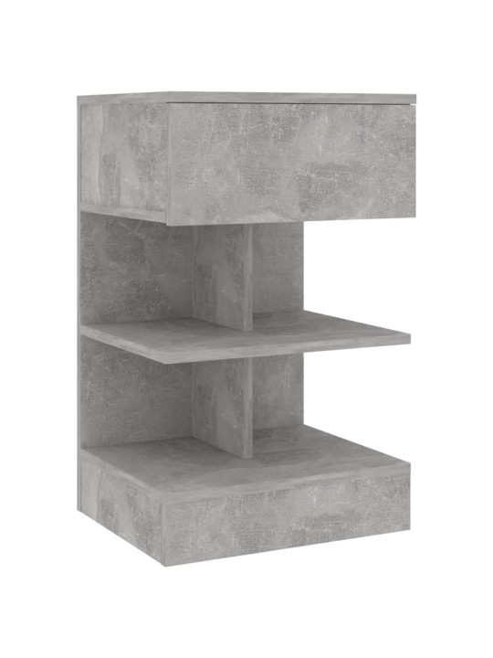 Naktinė spintelė, betono pilkos spalvos, 40x35x65cm, MDP