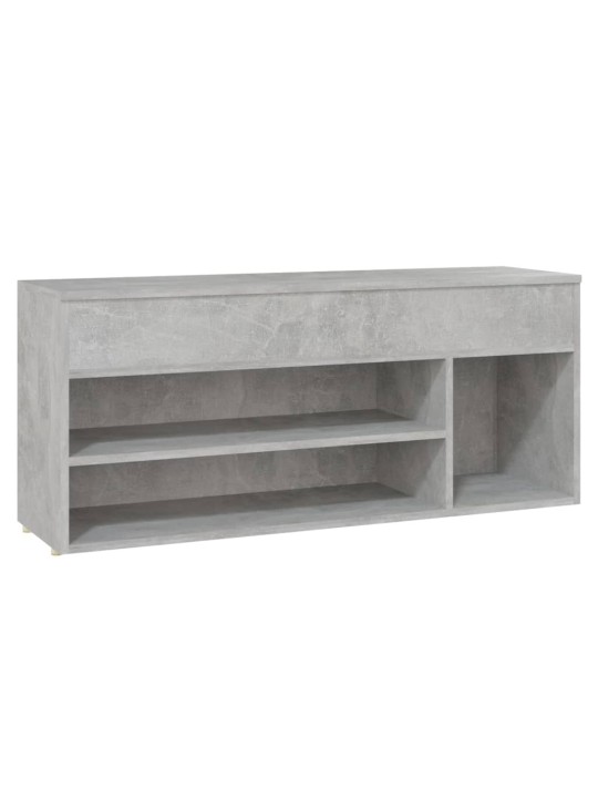 Batų suoliukas, betono pilkos spalvos, 105x30x45cm, MDP
