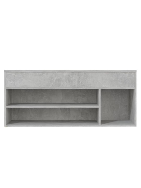 Batų suoliukas, betono pilkos spalvos, 105x30x45cm, MDP