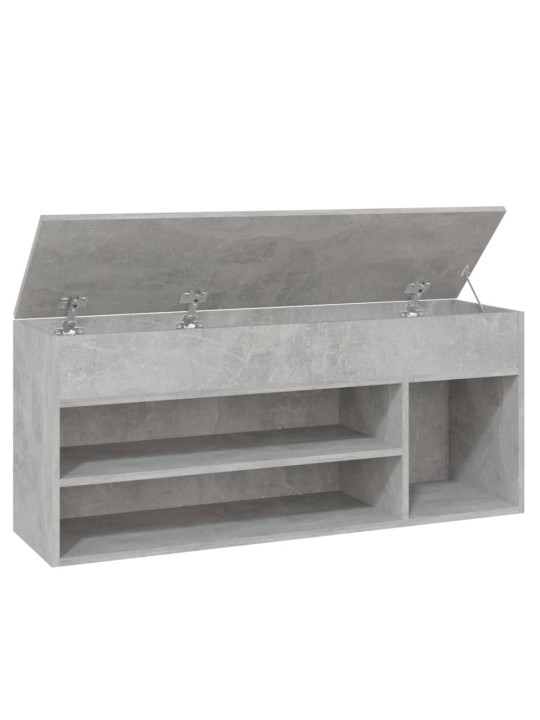 Batų suoliukas, betono pilkos spalvos, 105x30x45cm, MDP