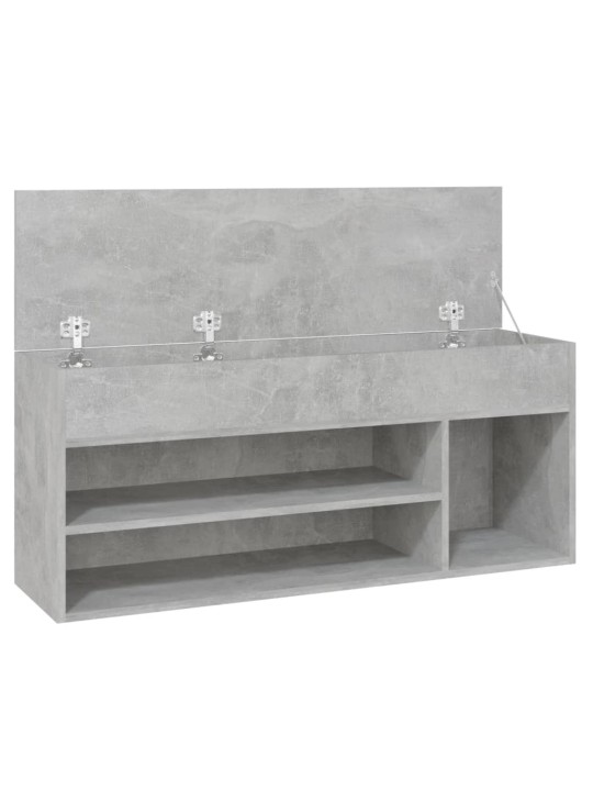 Batų suoliukas, betono pilkos spalvos, 105x30x45cm, MDP