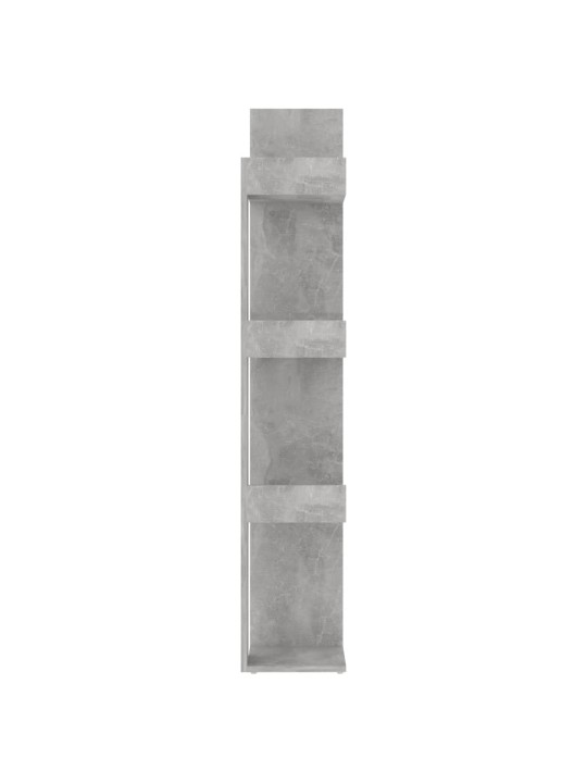 Spintelė knygoms, betono pilkos spalvos, 86x25,5x140cm, MDP