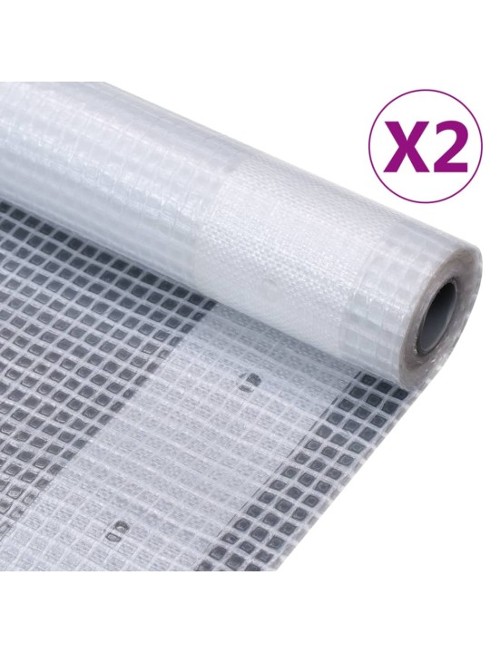 Leno tentai, 2vnt., baltos spalvos, 3x4m, 260g/m²