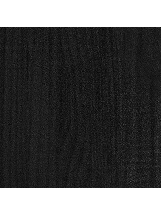 Spintelė knygoms, 5 lentynos, juoda, 60x30x175cm, pušis