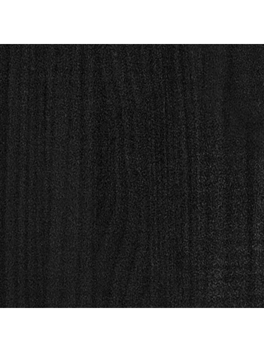 Spintelė knygoms, 5 lentynos, juoda, 100x30x175cm, pušis