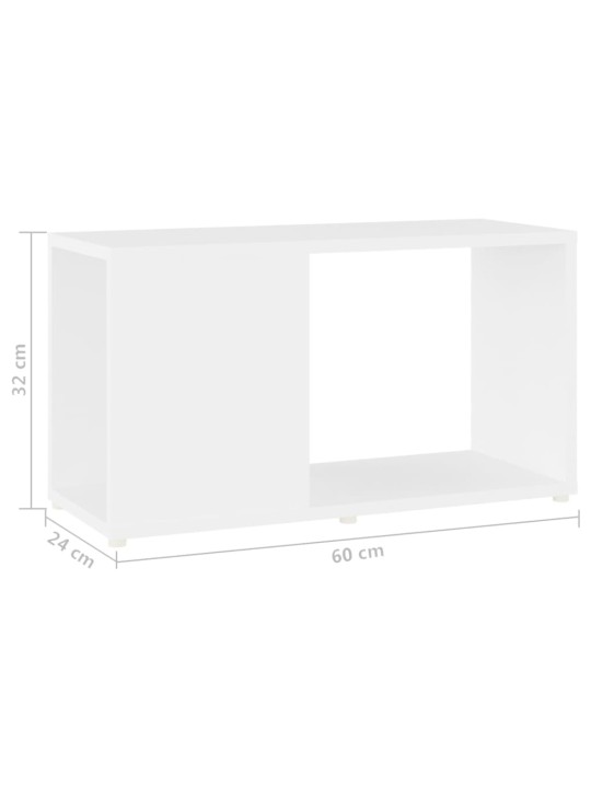 Televizoriaus spintelė, baltos spalvos, 60x24x32cm, MDP