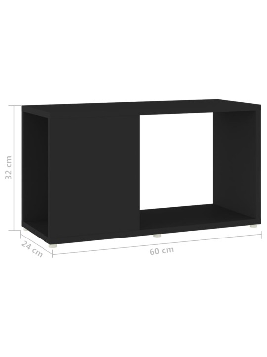 Televizoriaus spintelė, juodos spalvos, 60x24x32cm, MDP