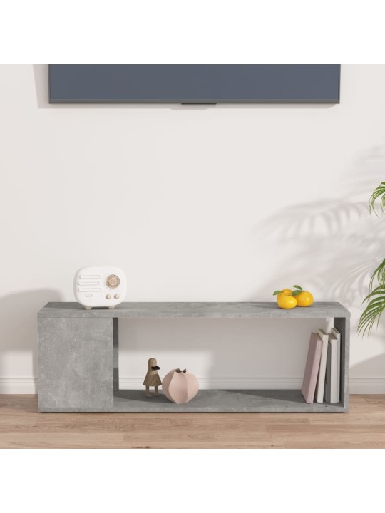 Televizoriaus spintelė, betono pilkos spalvos, 100x24x32cm, MDP