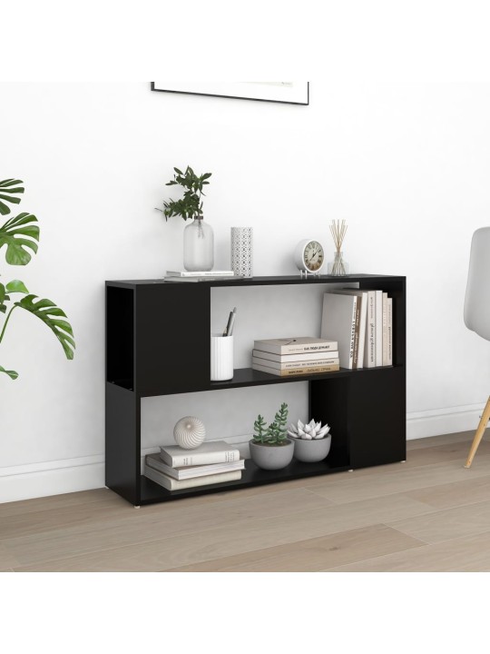 Spintelė knygoms, juodos spalvos, 100x24x63cm, MDP