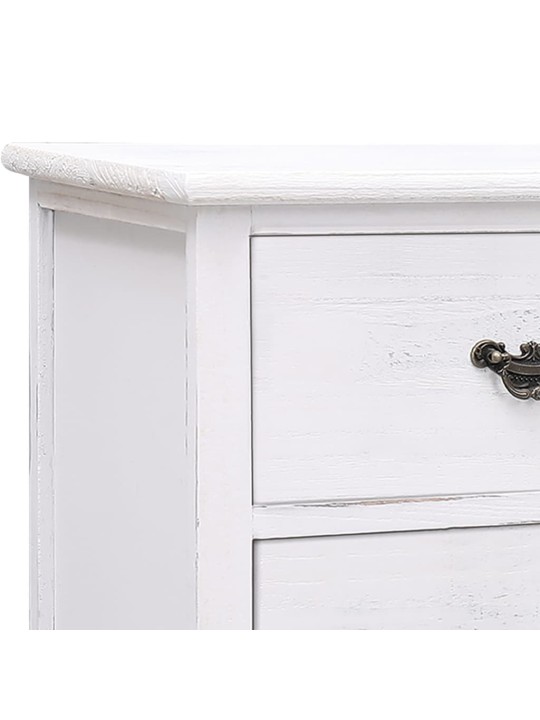 Televizoriaus spintelė, sendinta balta, 108x30x40cm, paulovnija