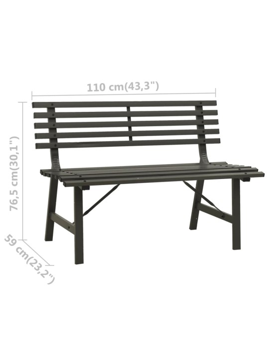 Sodo suoliukas, juodos spalvos, 110cm, plienas