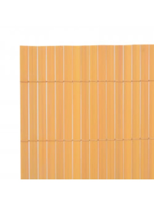 Dvipusė sodo tvora, geltonos spalvos, 110x300cm