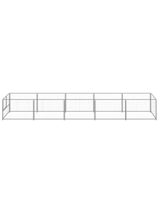 Voljeras šunims, sidabrinės spalvos, 5m², plienas