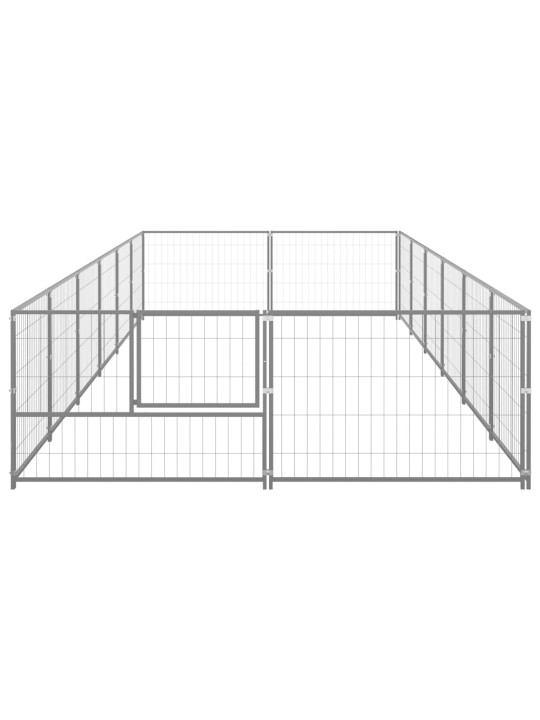 Voljeras šunims, sidabrinės spalvos, 12m², plienas