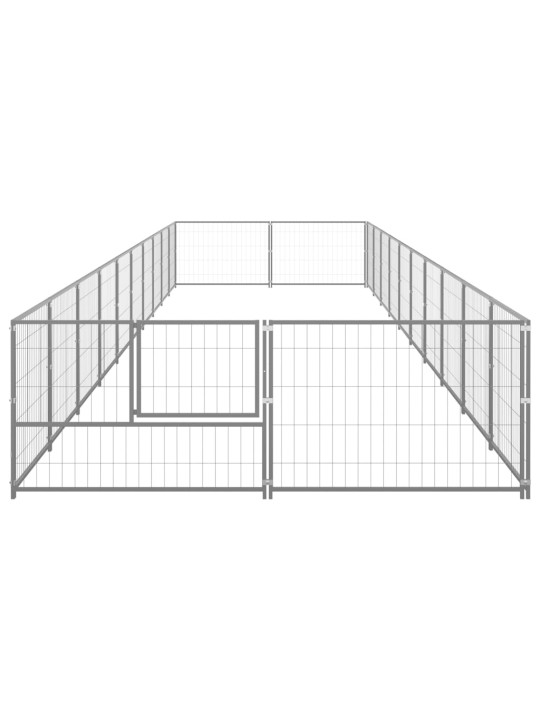 Voljeras šunims, sidabrinės spalvos, 20m², plienas