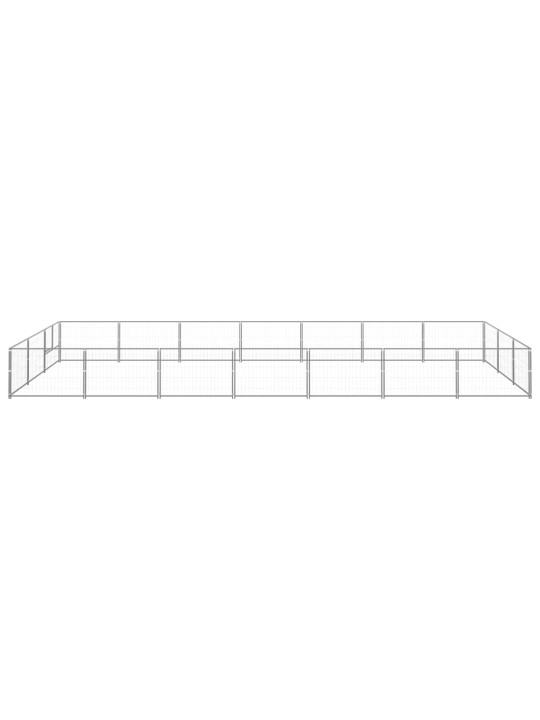 Voljeras šunims, sidabrinės spalvos, 21m², plienas