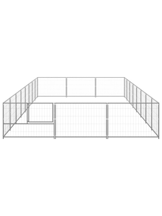 Voljeras šunims, sidabrinės spalvos, 24m², plienas