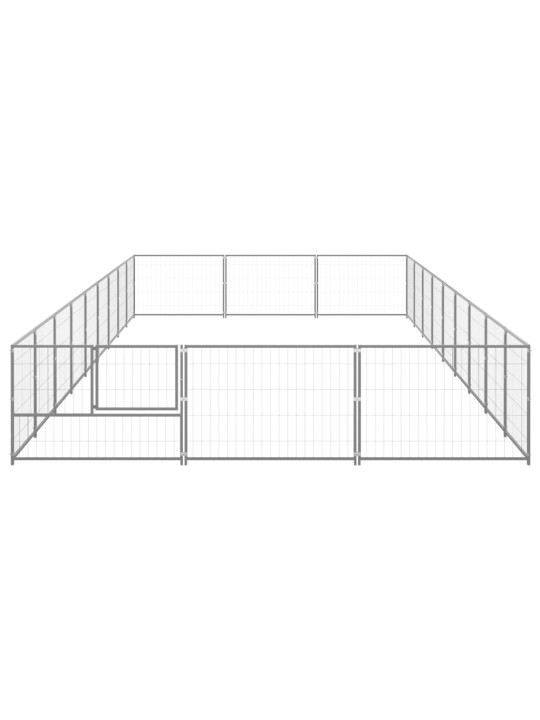 Voljeras šunims, sidabrinės spalvos, 27m², plienas