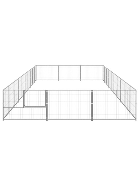 Voljeras šunims, sidabrinės spalvos, 30m², plienas