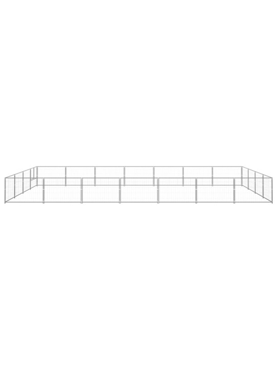 Voljeras šunims, sidabrinės spalvos, 28m², plienas