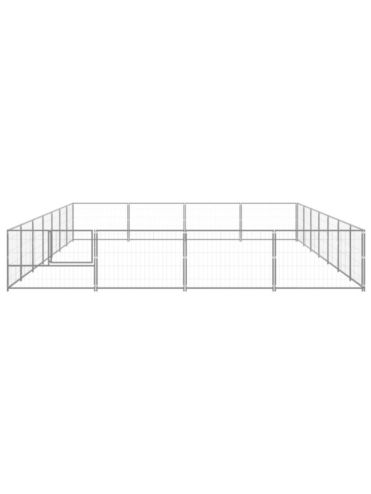 Voljeras šunims, sidabrinės spalvos, 28m², plienas