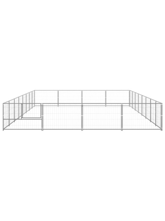 Voljeras šunims, sidabrinės spalvos, 32m², plienas