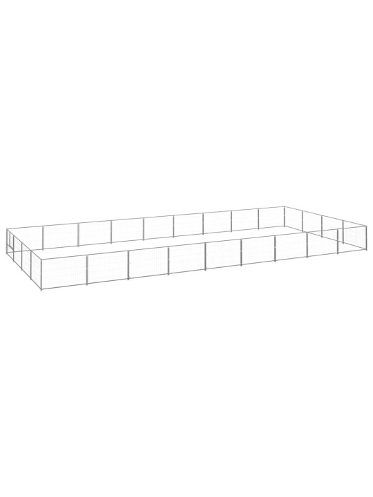 Voljeras šunims, sidabrinės spalvos, 36m², plienas