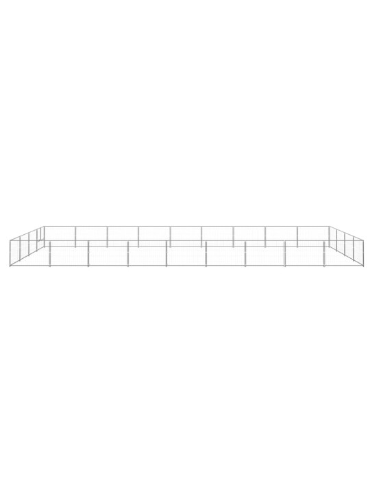 Voljeras šunims, sidabrinės spalvos, 36m², plienas