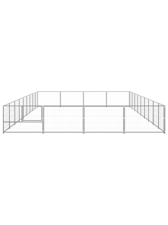 Voljeras šunims, sidabrinės spalvos, 36m², plienas