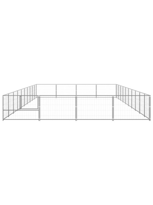 Voljeras šunims, sidabrinės spalvos, 40m², plienas