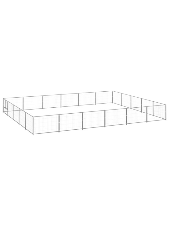 Voljeras šunims, sidabrinės spalvos, 30m², plienas