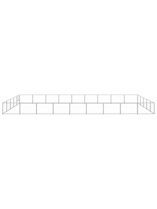 Voljeras šunims, sidabrinės spalvos, 45m², plienas