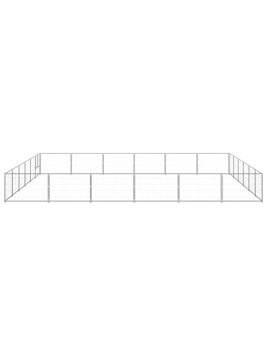 Voljeras šunims, sidabrinės spalvos, 36m², plienas