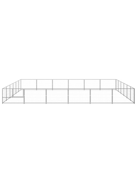 Voljeras šunims, sidabrinės spalvos, 36m², plienas