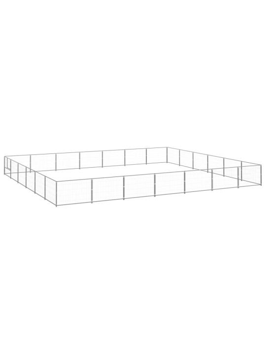 Voljeras šunims, sidabrinės spalvos, 42m², plienas