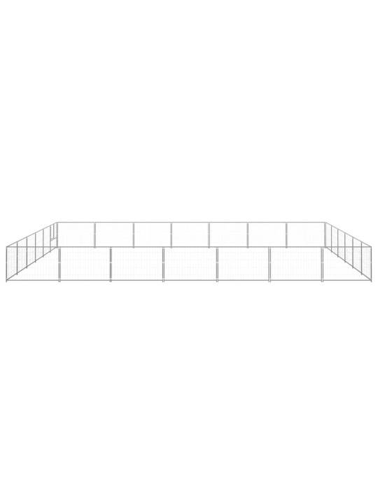 Voljeras šunims, sidabrinės spalvos, 42m², plienas