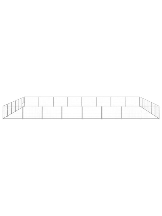 Voljeras šunims, sidabrinės spalvos, 48m², plienas