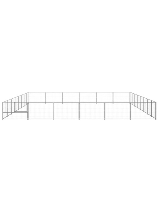 Voljeras šunims, sidabrinės spalvos, 48m², plienas
