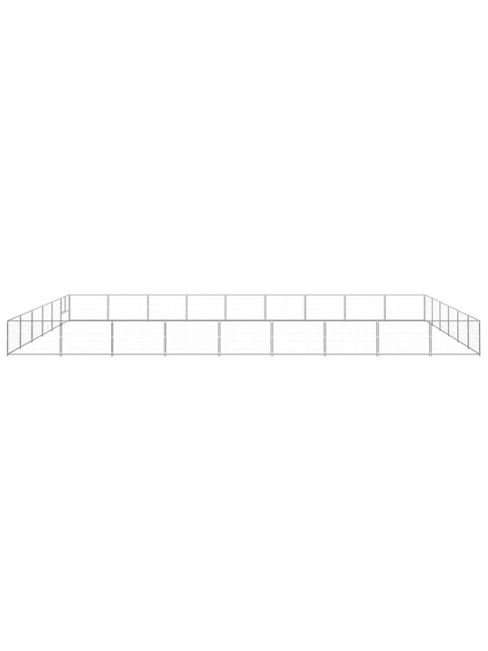 Voljeras šunims, sidabrinės spalvos, 54m², plienas