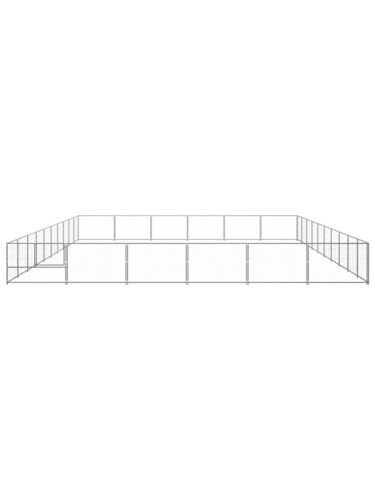 Voljeras šunims, sidabrinės spalvos, 60m², plienas
