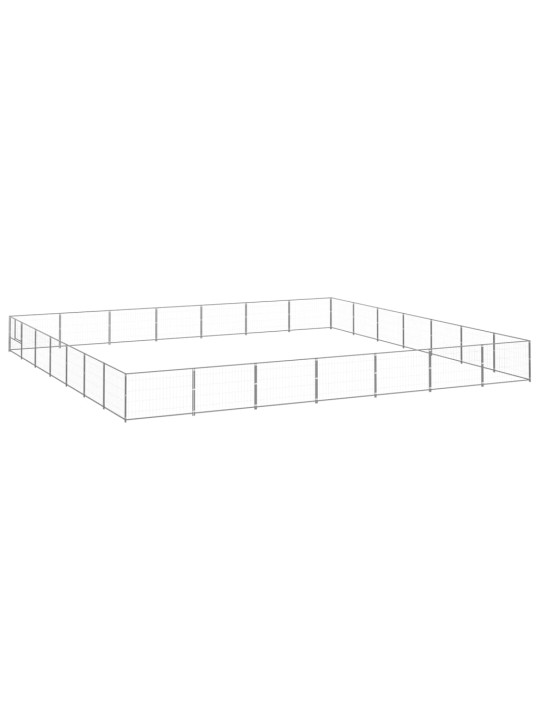 Voljeras šunims, sidabrinės spalvos, 49m², plienas