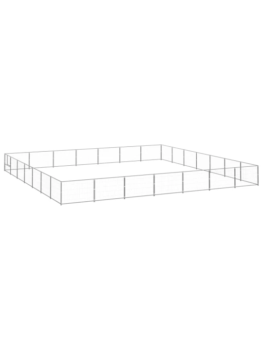 Voljeras šunims, sidabrinės spalvos, 49m², plienas