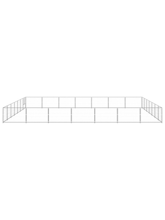 Voljeras šunims, sidabrinės spalvos, 49m², plienas