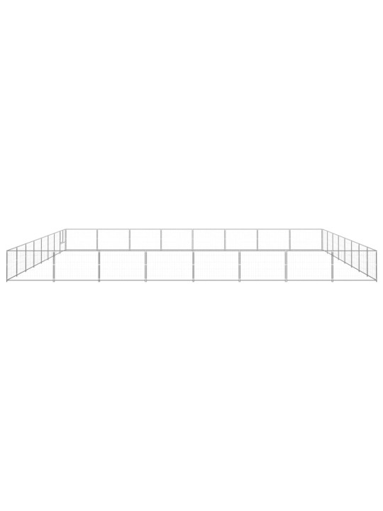 Voljeras šunims, sidabrinės spalvos, 64m², plienas